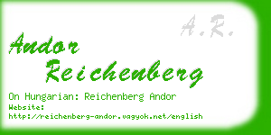 andor reichenberg business card